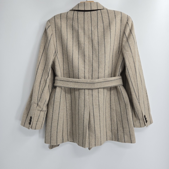 Madewell Bedford Oversized Blazer Jennifer Stripe Belted - Picture 9 of 16
